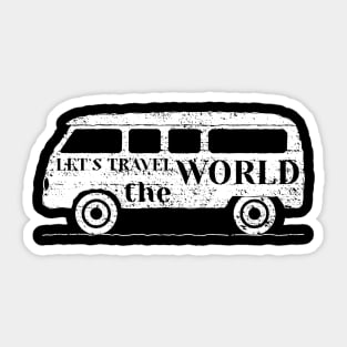 Lets Travel The world Sticker